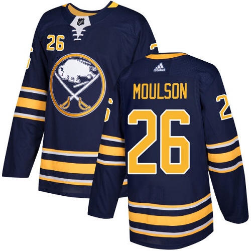 Adidas Buffalo Sabres #26 Matt Moulson Navy Blue Home Authentic Youth Stitched NHL Jersey